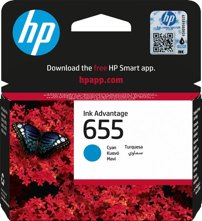 Image du produit HP 655 - Cyan - Original - Cartouche d'encre - pour Deskjet Ink Advantage 3525 (C)
