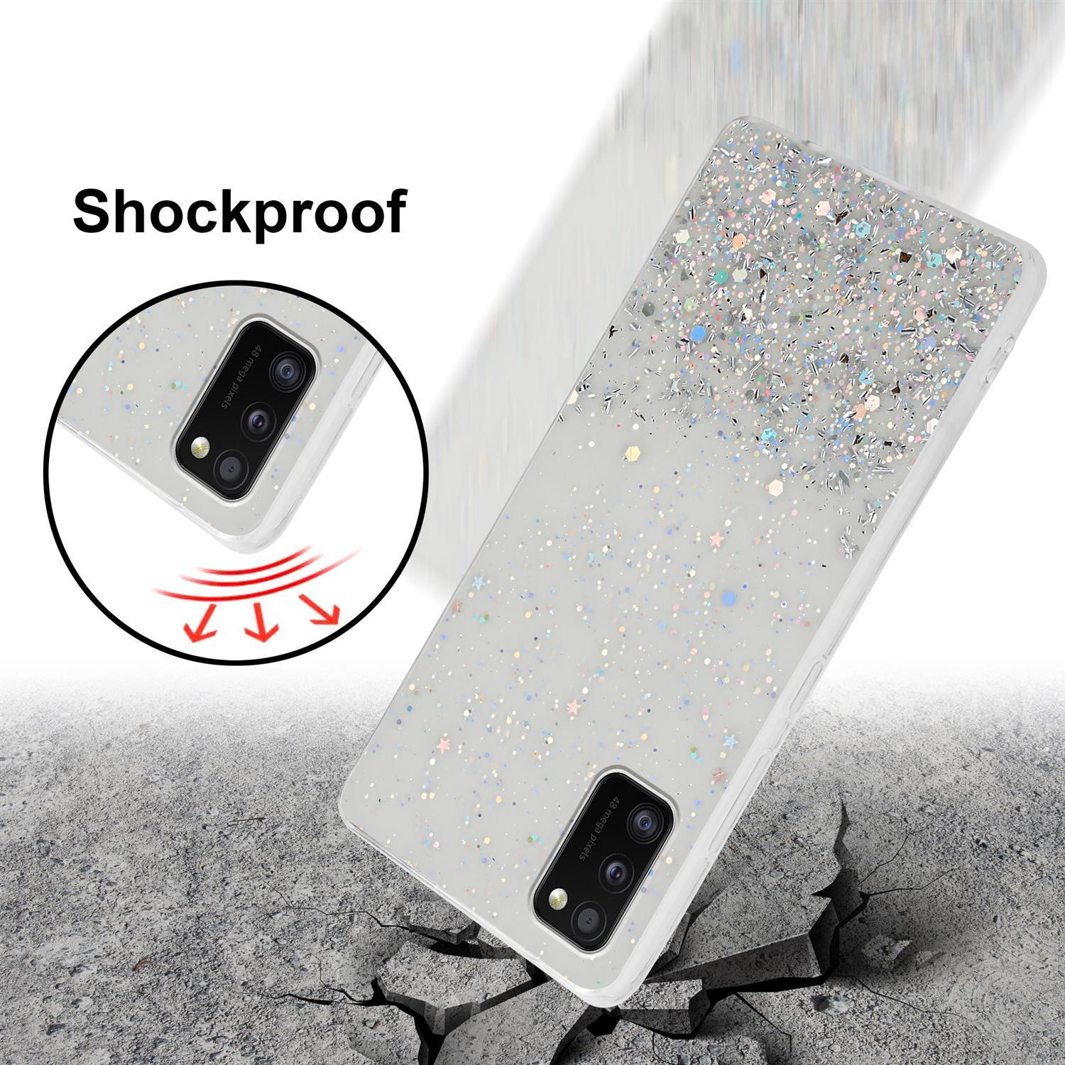 Thumbnail - Cadorabo TPU Cover funkelnder Glitter (Samsung Galaxy A41), Smartphone Hülle, Transparent
