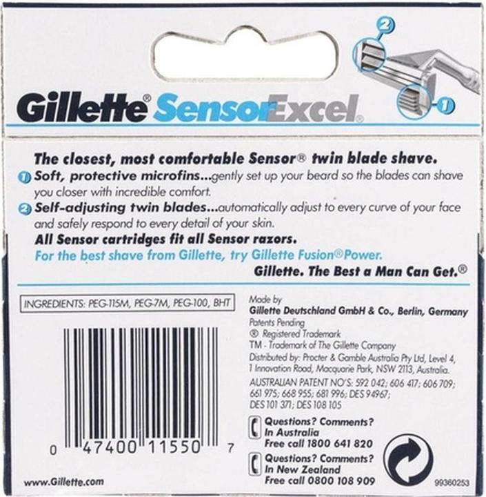 Produktbild Gillette Sensor Excel (5 x)