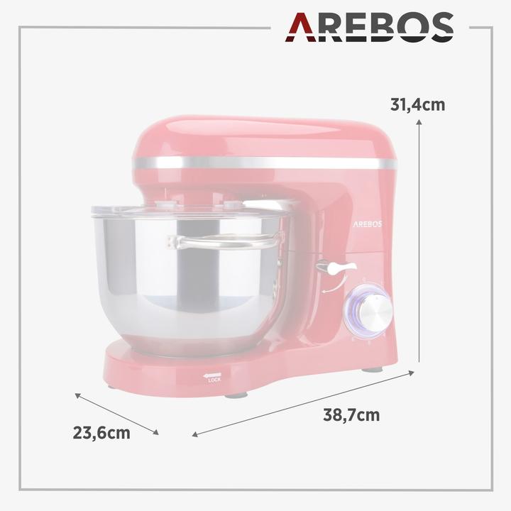 Actual product image Arebos Food processor (1500 W, 6 l)