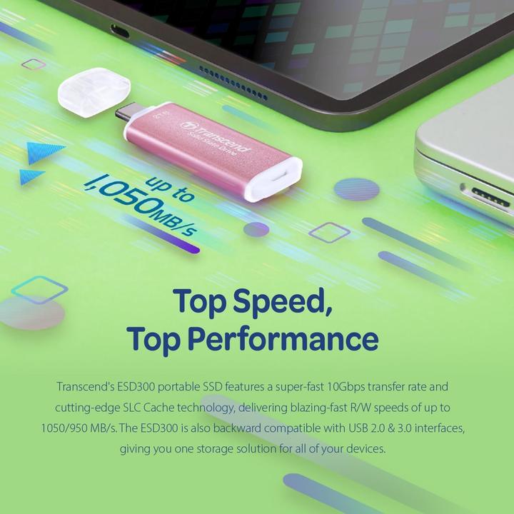 Produktbild Transcend ESD300 (2000 GB, USB-C)