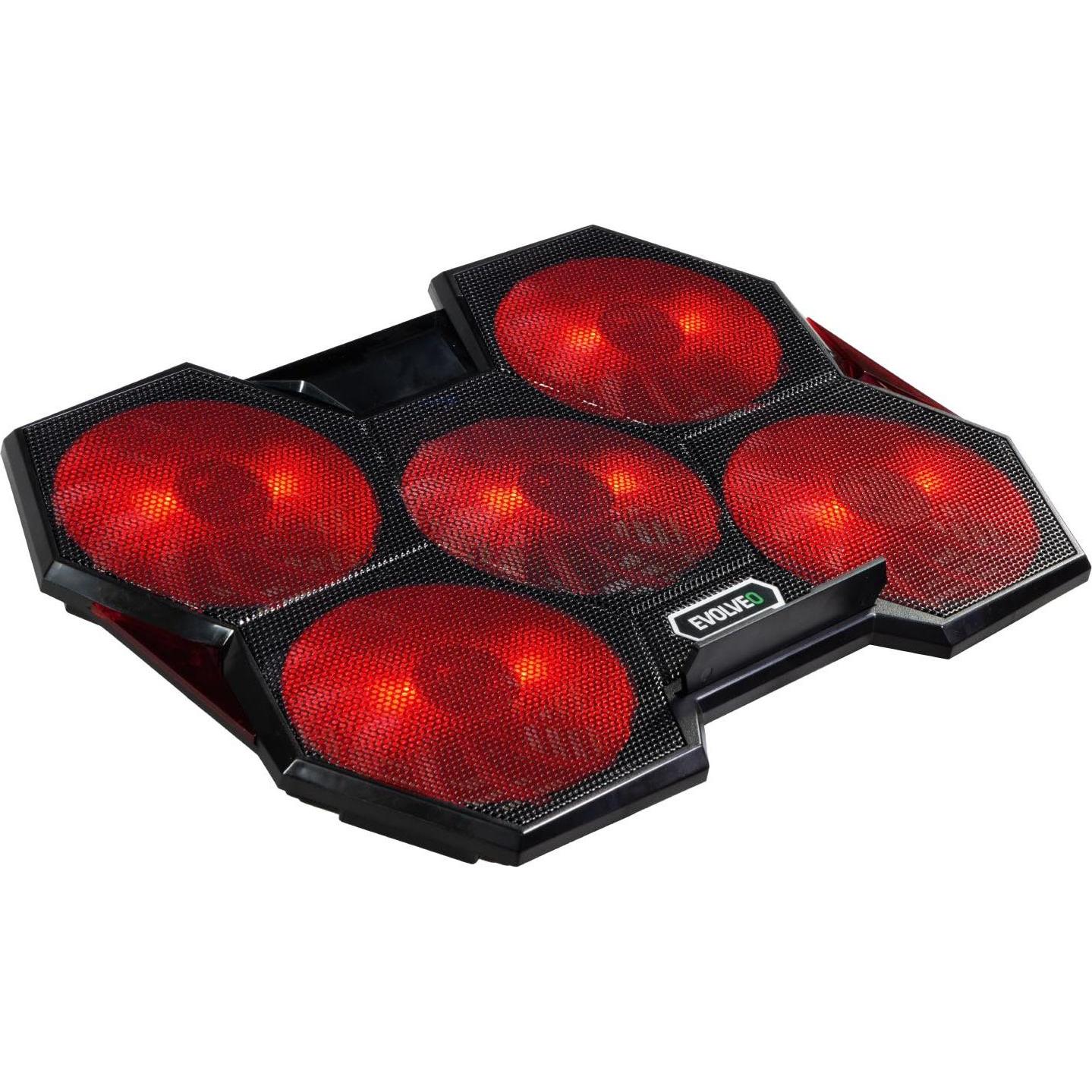 Evolveo Pad di raffreddamento per notebook Ania 14 (17,3") 1400 RPM Nero, Supporto per notebook, Nero