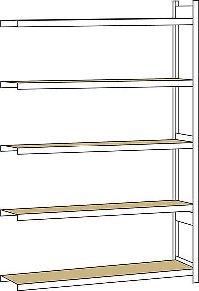 Produktbild Schulte Lagertechnik Anbauregal WS 2000 mit Spanplatten