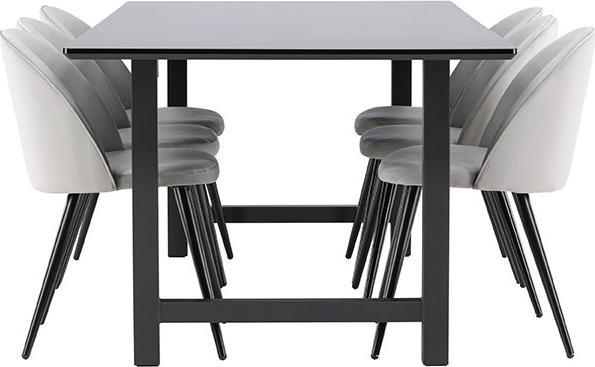 Produktbild Ebuy24 Essgruppe Oslo schwarz (MDF)