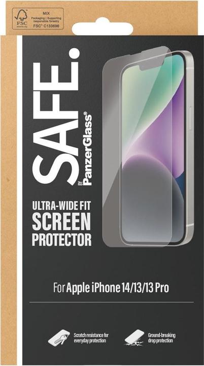 Actual product image PanzerGlass Safe. (1 Piece, Apple iPhone 14, Apple iPhone 13)