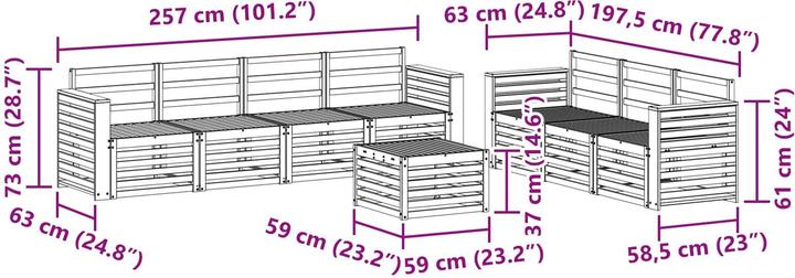 Produktbild vidaXL Outdoor-Sofa