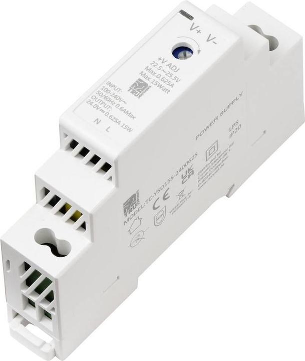 Actual product image Tru Components TC-13713364 Hutschienen-Netzteil (DIN-Rail) Verbrauch (StandBy) 0