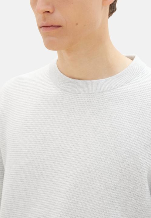 Actual product image Tom Tailor Pullover Knitted jumper plain-coloured with structure (XXL)