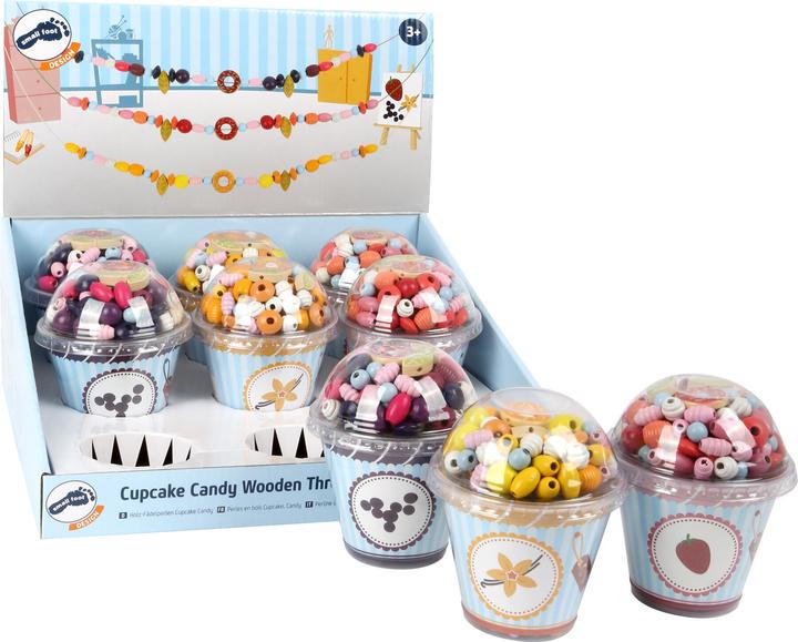 Image du produit Legler OHG Présentoir de perles à enfiler en bois Cupcake Candy
