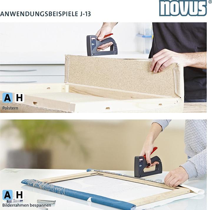 Actual product image Novus J-13 Hand tacker worker AH
