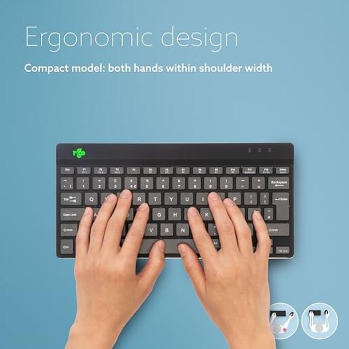 Actual product image R-Go Tools R-Go Keyboard Compact Break US Layout wireless black (USA, Wireless)