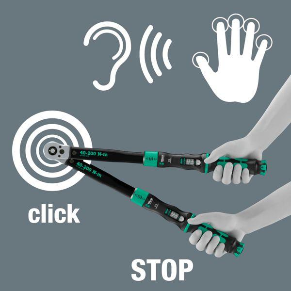 Actual product image Wera Click-Torque Lock C3 R/L (1/2", 40 Nm, 200 Nm)
