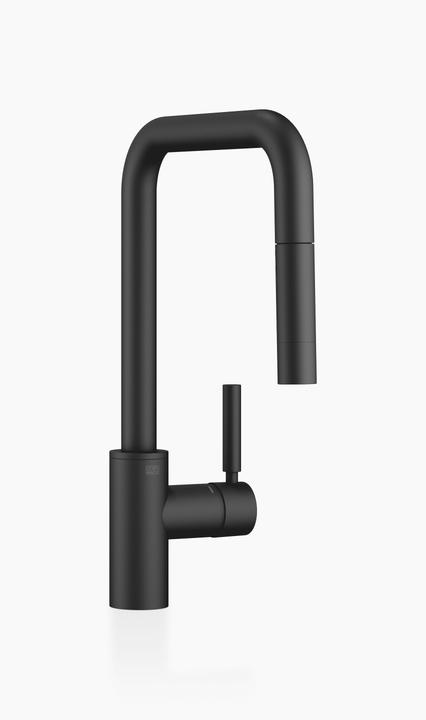 Actual product image Dornbracht META Square kitchen faucet, single lever faucet, pull-down, with shower function, project