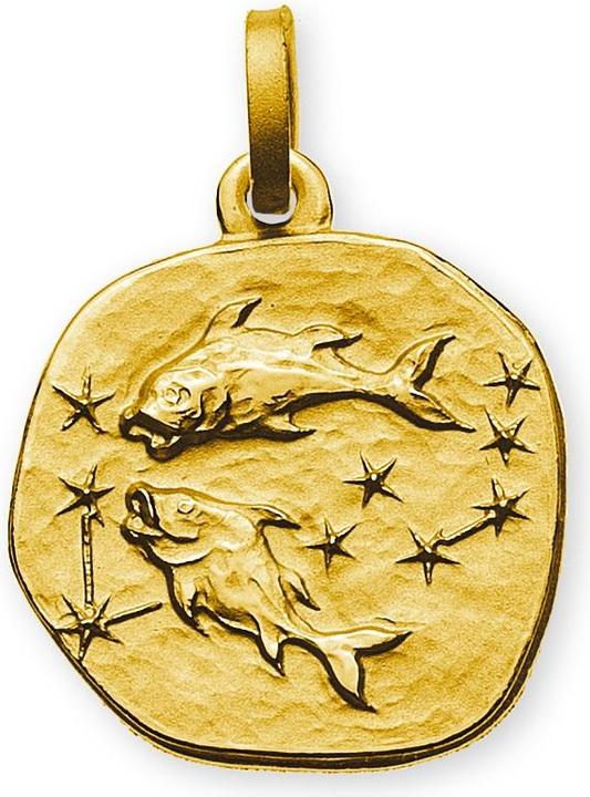 Image du produit Wassner Pendentif signe astrologique Poissons en or jaune 18K (Or 750)