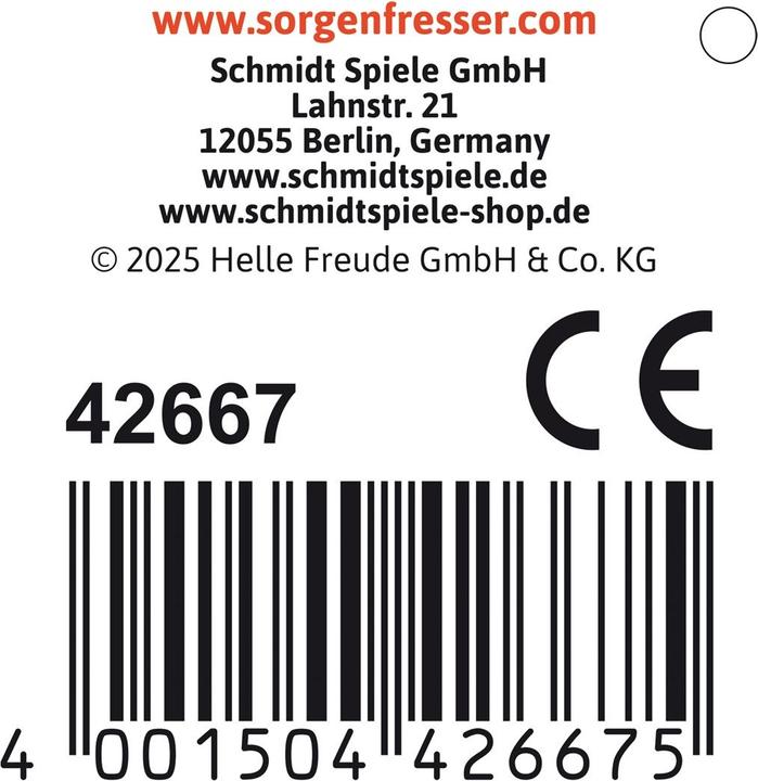 Actual product image Schmidt Spiele Schmidt Sorgenfresser Gretchen Anhänger 10cm (10 cm)