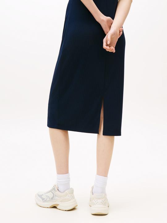 Image du produit Tommy Jeans Robe Midi Cintrée à Côtes TJw (L)
