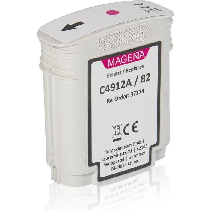 Thumbnail - Inkadoo, Druckerpatrone, Druckerpatronen kompatibel zu HP C4912A / 82 Tintenpatrone, magenta Magenta (M)
