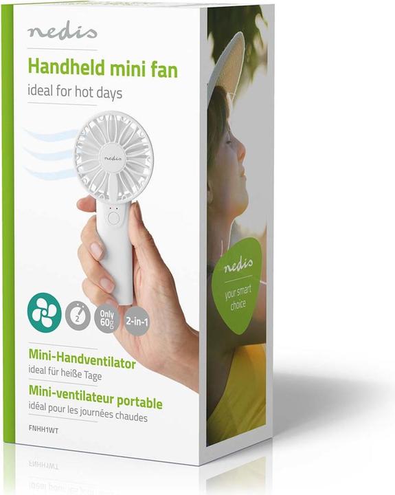 Productafbeelding Nedis Handventilator, 60 mm, 2 snelheden, standaard