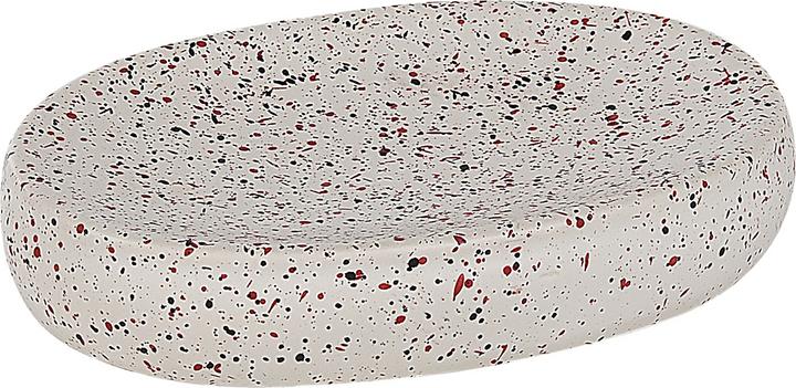 Image du produit Beliani Ensemble salle de bain 6 pièces céramique blanche aspect terrazzo PALMILLA