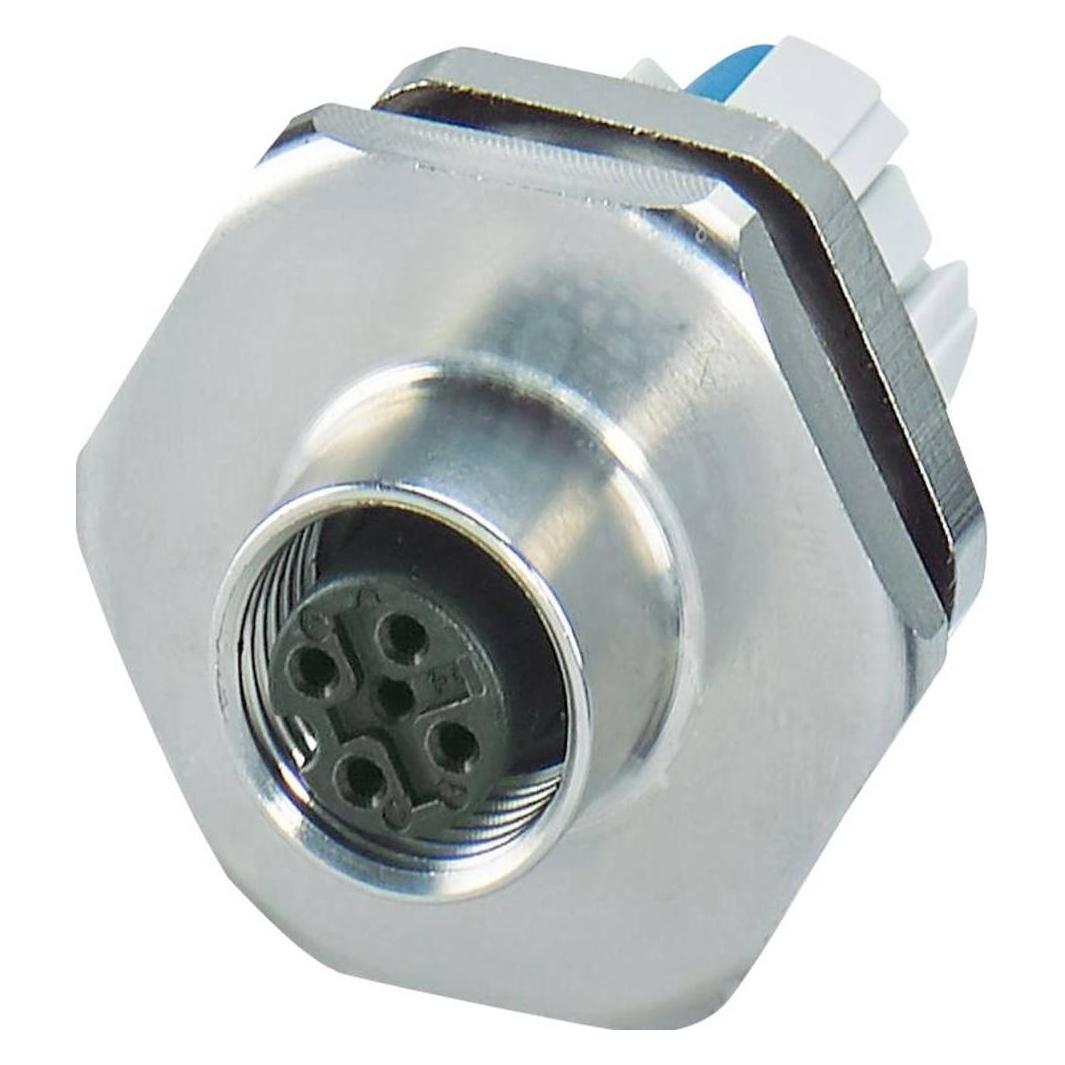 Phoenix Contact Wanddurchführung, Elektronikkabel + Stecker, Silber