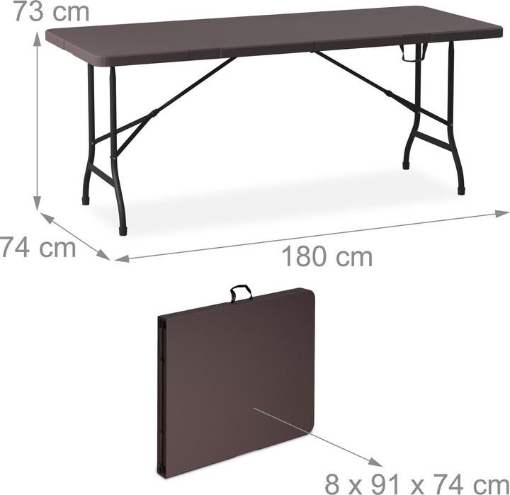 Produktbild Relaxdays 3-tlg. Bierzeltgarnitur (180 cm)