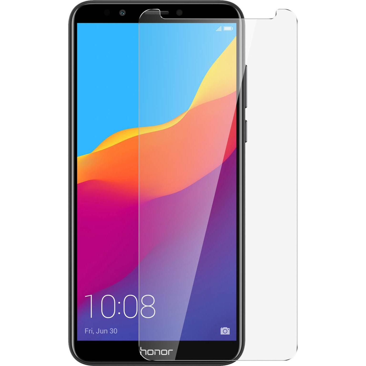 Avizar Kristallklare Folie, Glas-Displayschutz (1 Stück, Huawei Y7 (2018)), Smartphone Schutzfolie, Transparent