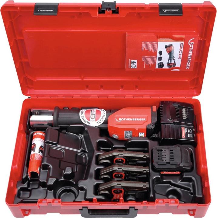 Produktbild Rothenberger Akumuliatorinis presas Romax 4000 Set U16-20-25mm