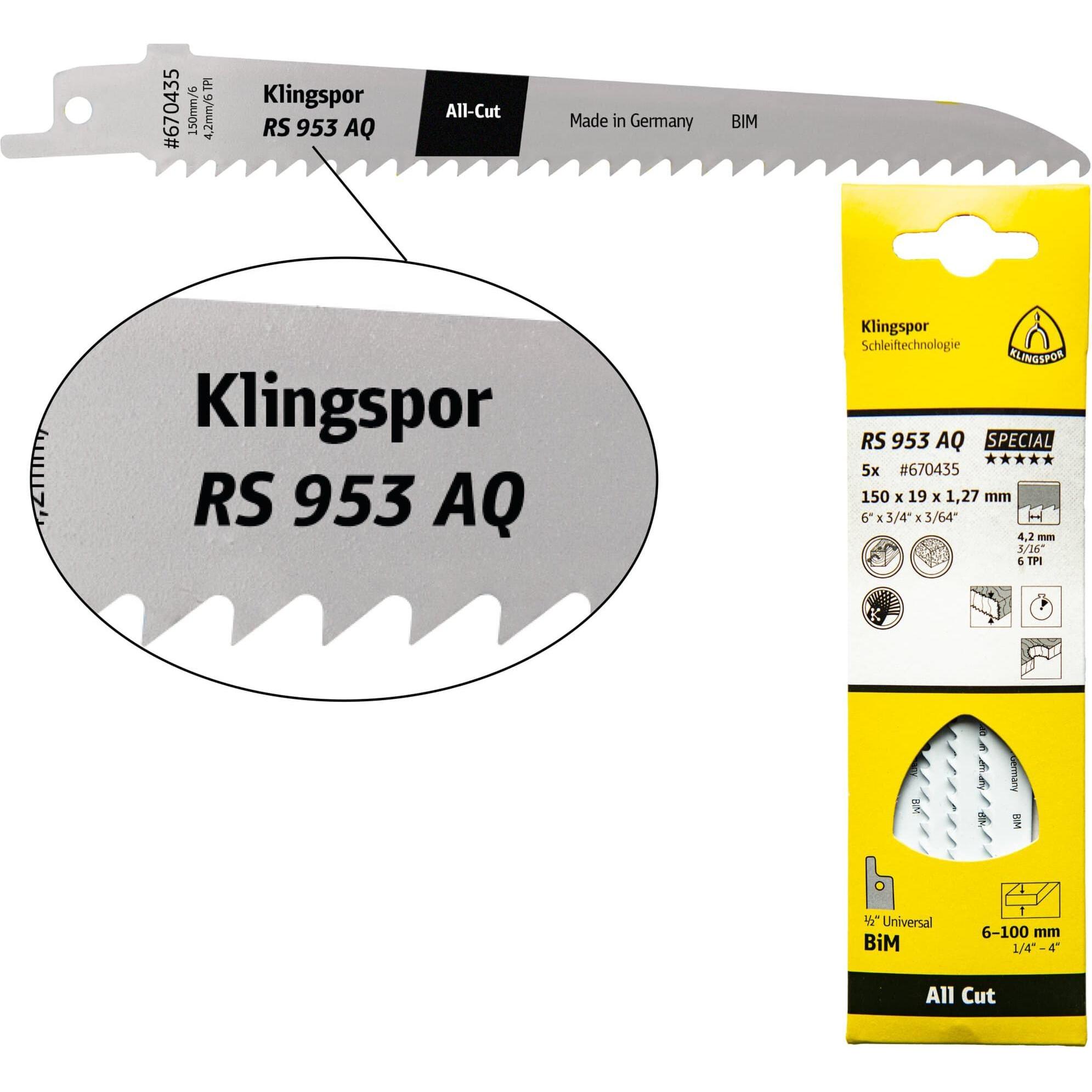 Klingspor, Lama, RS 953 AQ Special - Saw blades 19 x 230 x 1,27 mm