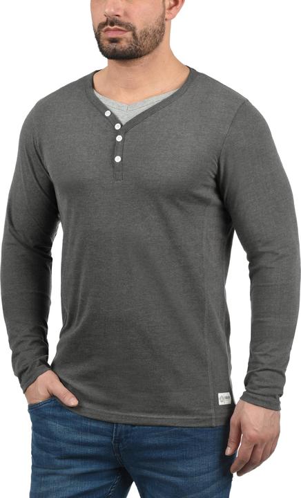 Immagine prodotto Solid Doriano Maglia Maglie A Maniche Lunghe Da Uomo Con Collo Grandad (L)