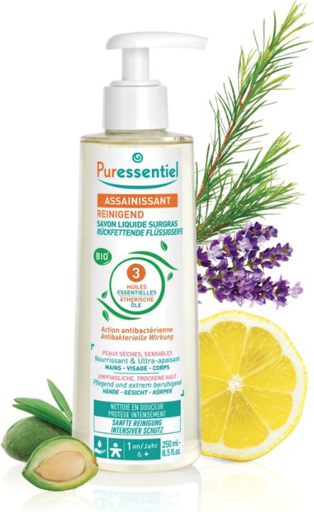 Produktbild Puressentiel Rückfettende Liquid-Seife (Flüssigseife, 250 ml)