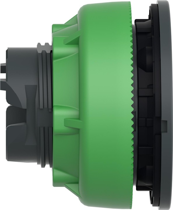 Produktbild APC Frontelement Drucktaster, flach, ø30mm, IP 69 K, mit LED, Blau, Bündig, Rastend