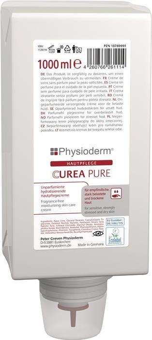 Produktbild PGP Hautpflegecreme PHYSIODERM CUREA PURE 1l O/W-Emulsion Variofl.PHYSIODERM (1000 ml)