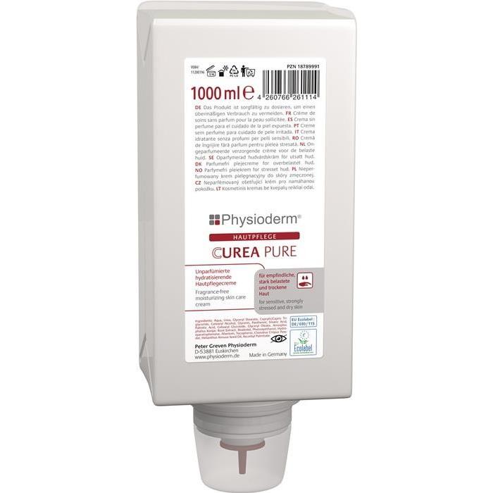 PGP Hautpflegecreme PHYSIODERM CUREA PURE 1l O/W-Emulsion Variofl.PHYSIODERM (1000 ml) (14383002)