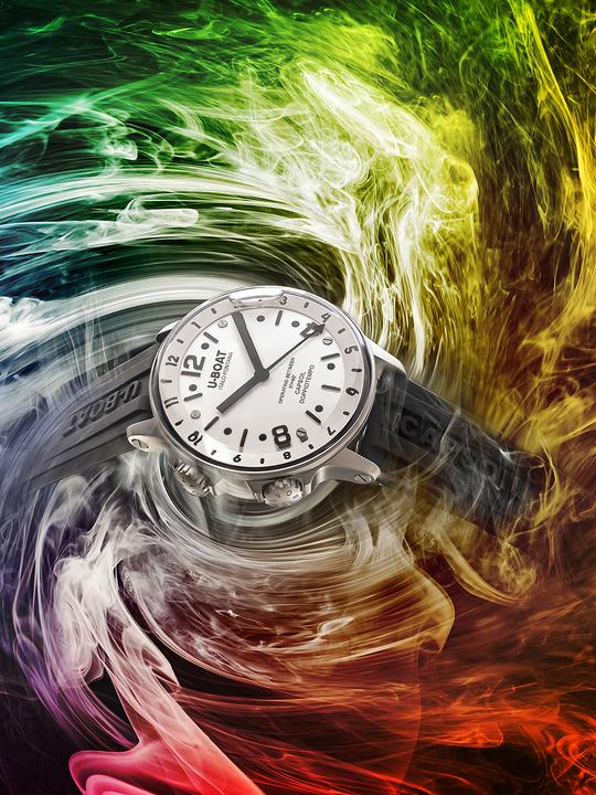 Produktbild U-Boat 8888/A Capsoil Doppiotempo SS GMT 45mm 10ATM (Analoguhr, 45 mm)