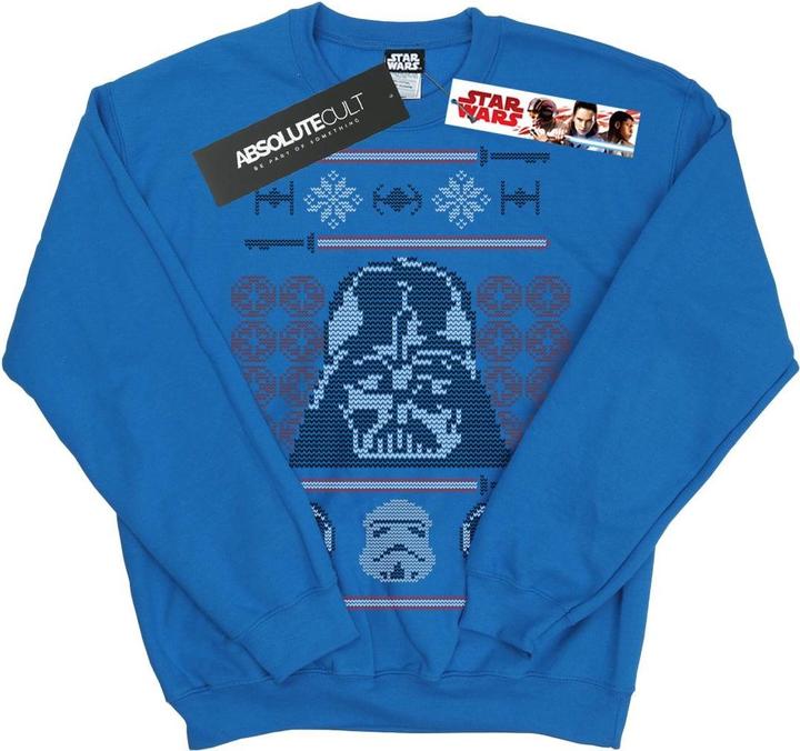 Produktbild Star Wars Christmas Vader Head Fair Isle Sweatshirt (L)