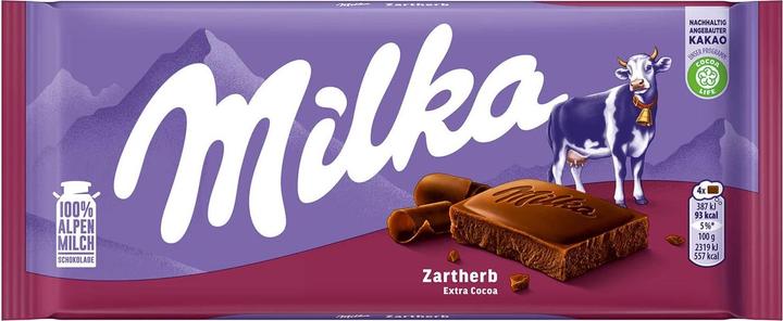 Actual product image Milka Chocolate bar dark (100 g)