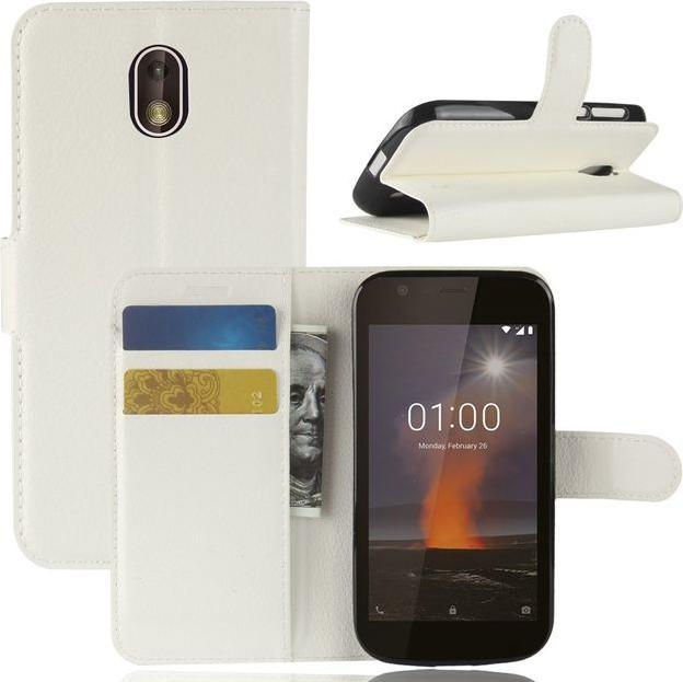 Produktbild MU Classic Litchi Leder Bookcover Series (Nokia 1)