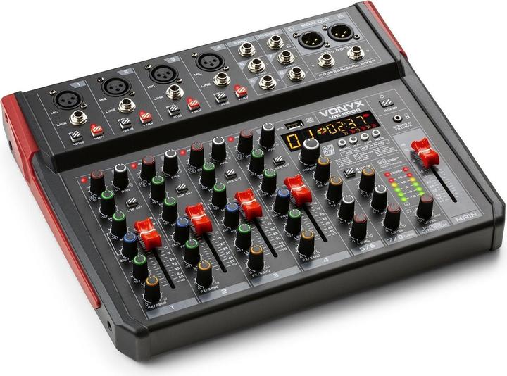 Produktbild Vonyx VM-KG08 - 8-kanaals mengpaneel Bluetooth, DSP, mp3 speler en USB audio interface (Studio- und Livemixer)