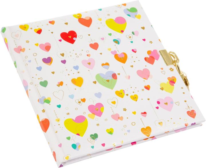 Actual product image Goldbuch Diary 16.5x16.5 96S. Heart light (16.5 x 16.5 cm, Plain, Hardcover)