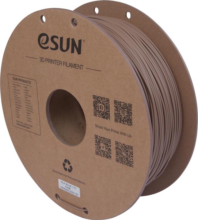Actual product image eSUN Filament PLA Holz Eiche 1.75mm 1000g (PLA, 1.75 mm, 1000 g)