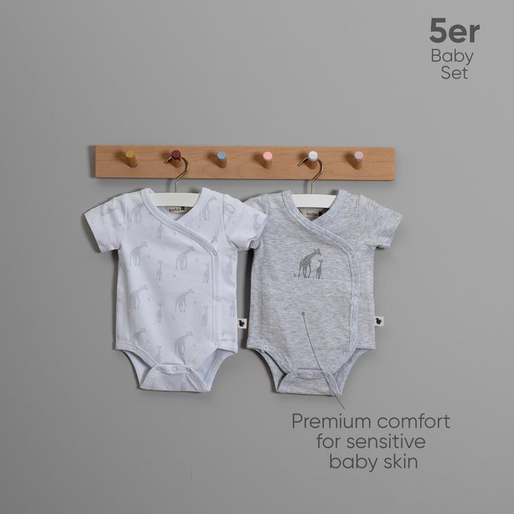 Produktbild TotsTale Premium 10-teiliges Geschenkset aus Bio-Baumwolle – Erstausstattung für Neugeborene (50, 56, 62, 68)