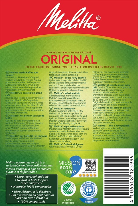 Actual product image Melitta Original 101