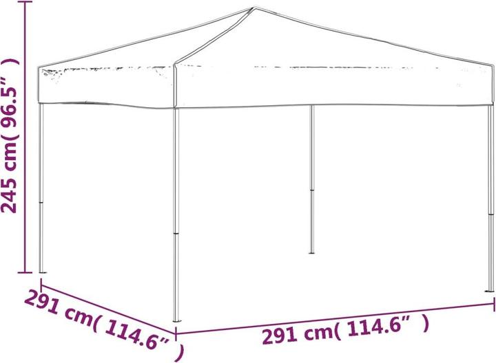 Actual product image vidaXL Norwood (291 cm, 291 cm)