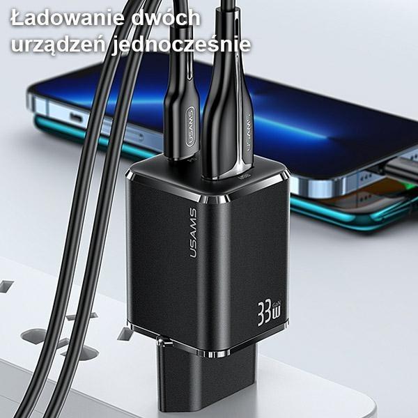 Produktbild Usams Ladegerät für Us T43 1x USB-A 1x USB-C 3 A (USA800) (33 W)