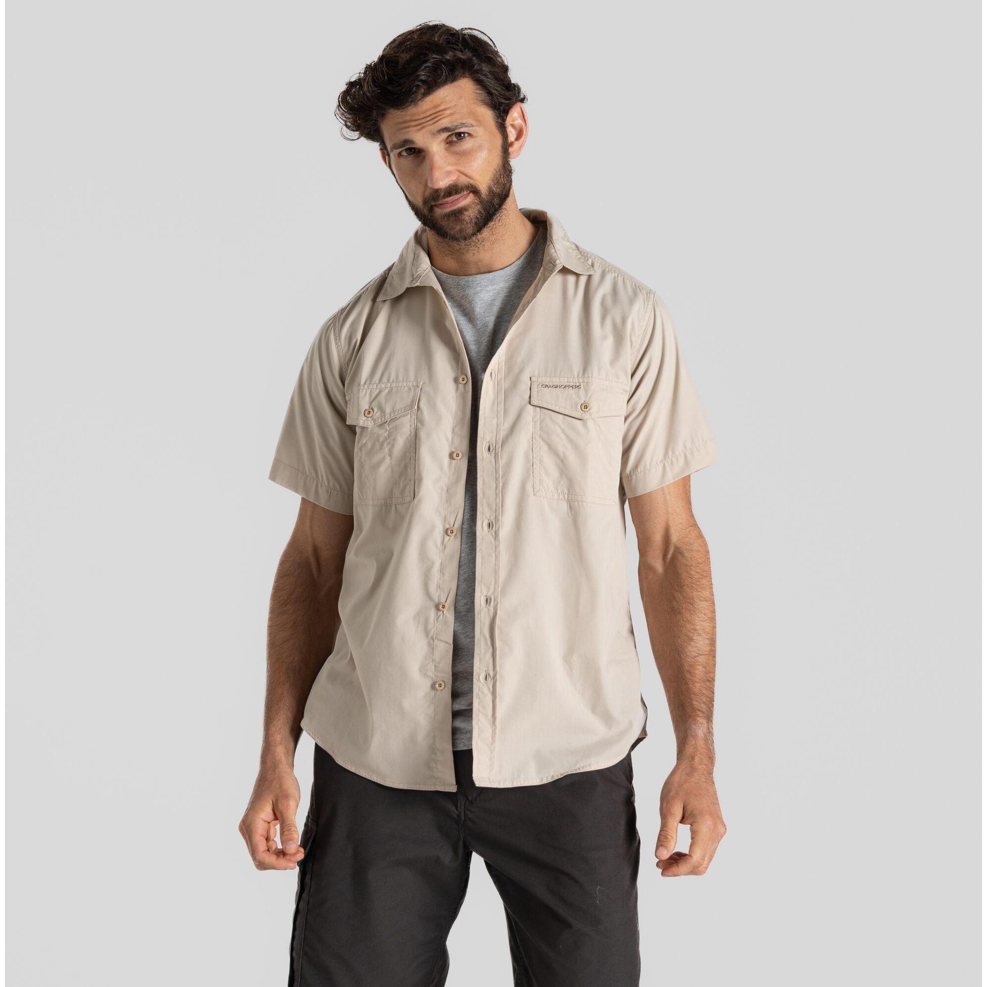 Thumbnail - Craghoppers, Herren, Hemd, Kiwi Kurzarm Hemd, Braun, (4XL)