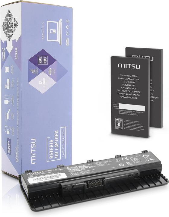 Produktbild Mitsu BATTERY BC/AS-G551 (ASUS 4400 MAH 49 WH) - Batterie (1 Zellen, 4400 mAh)
