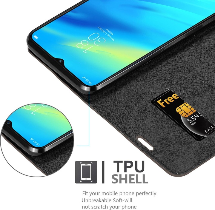 Actual product image Cadorabo Book Invisible Magnet Cover (Realme 7 Pro)