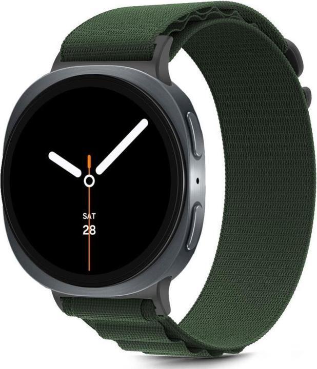 Produktbild Tech-Protect Nylon Stripe Strap Samsung Galaxy Watch 8 / 8 Classic - Green (Nylon)
