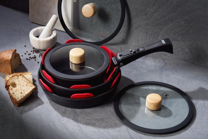 Image du produit Hermia Stew Pot Set (Set de poêles + casseroles, Aluminium, 22 x 22 cm)