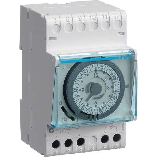 Hager, Zeitschaltuhr, Quartz-Schaltuhr W Wochenprogramm DIN